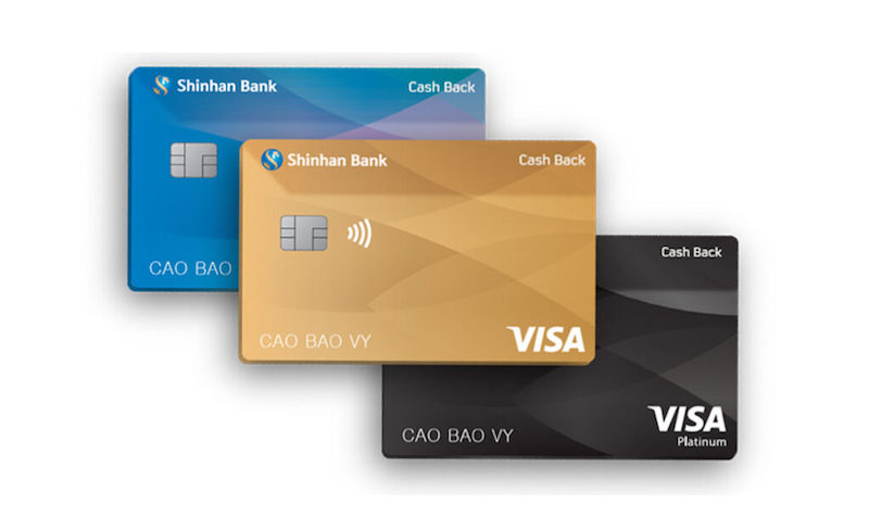 Sản phẩm thẻ tín dụng Shinhan Bank Visa Cash Back