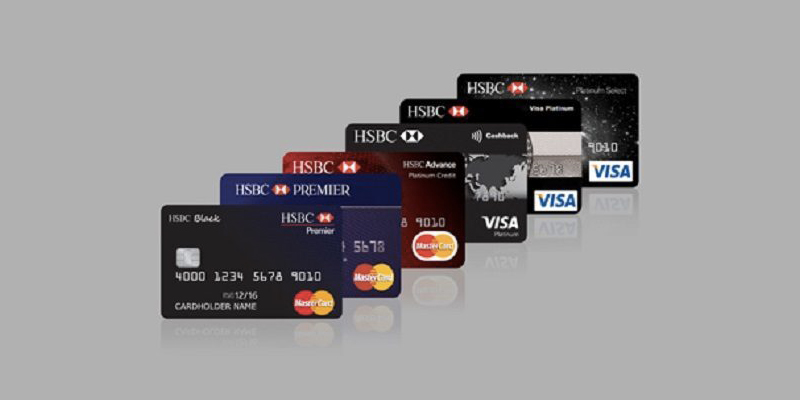 Một số thẻ tin dụng ngân hàng HSBC