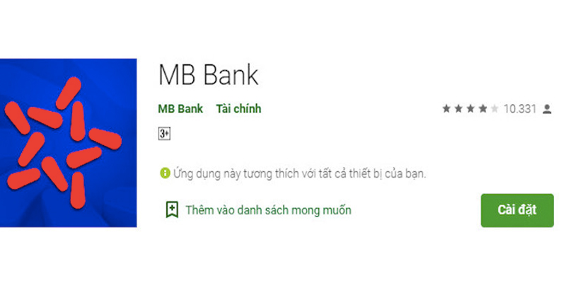 Tải ứng dụng MB Bank