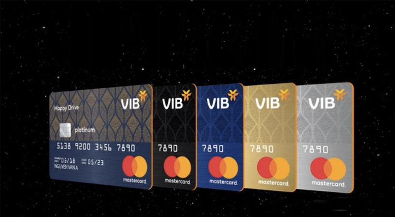 Một số thẻ tín dụng của ngân hàng VIB