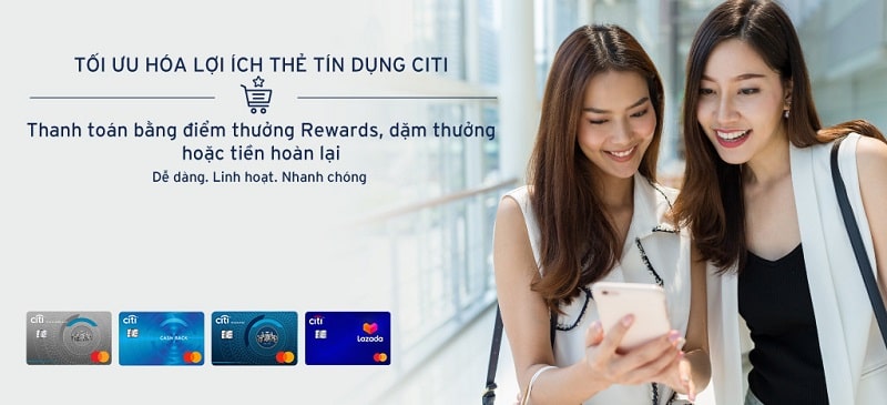 Sở hữu thẻ tín dụng Citibank với nhiều ưu đãi hấp dẫn