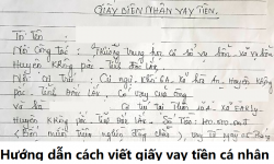 Giấy vay tiền cá nhân là gì? Hướng dẫn cách viết giấy vay tiền cá nhân