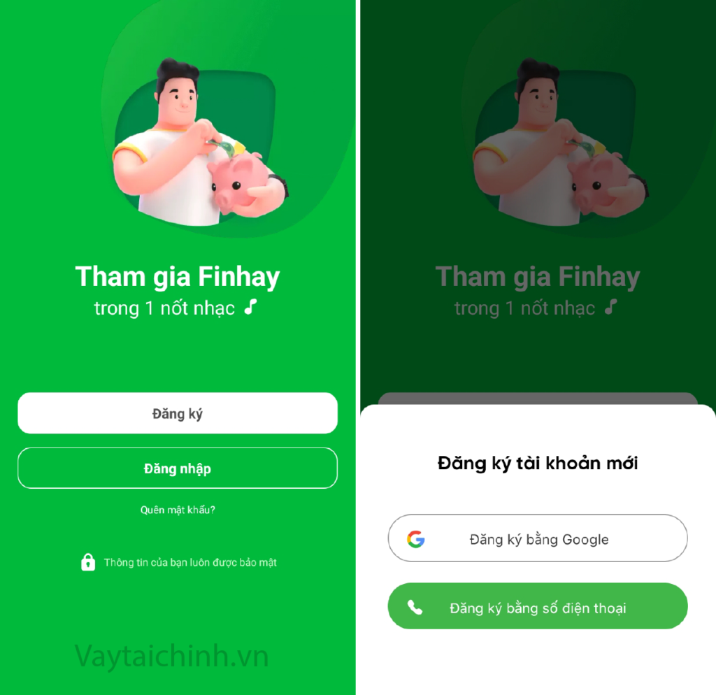 Đăng ký mở tài khoản trên app Finhay