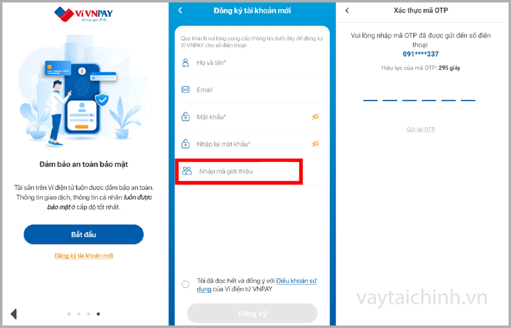Tải app VNPAY về máy và đăng ký tài khoản