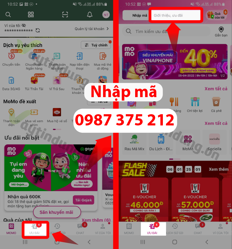 Nhập mã giới thiệu Momo nhận ngay 500K