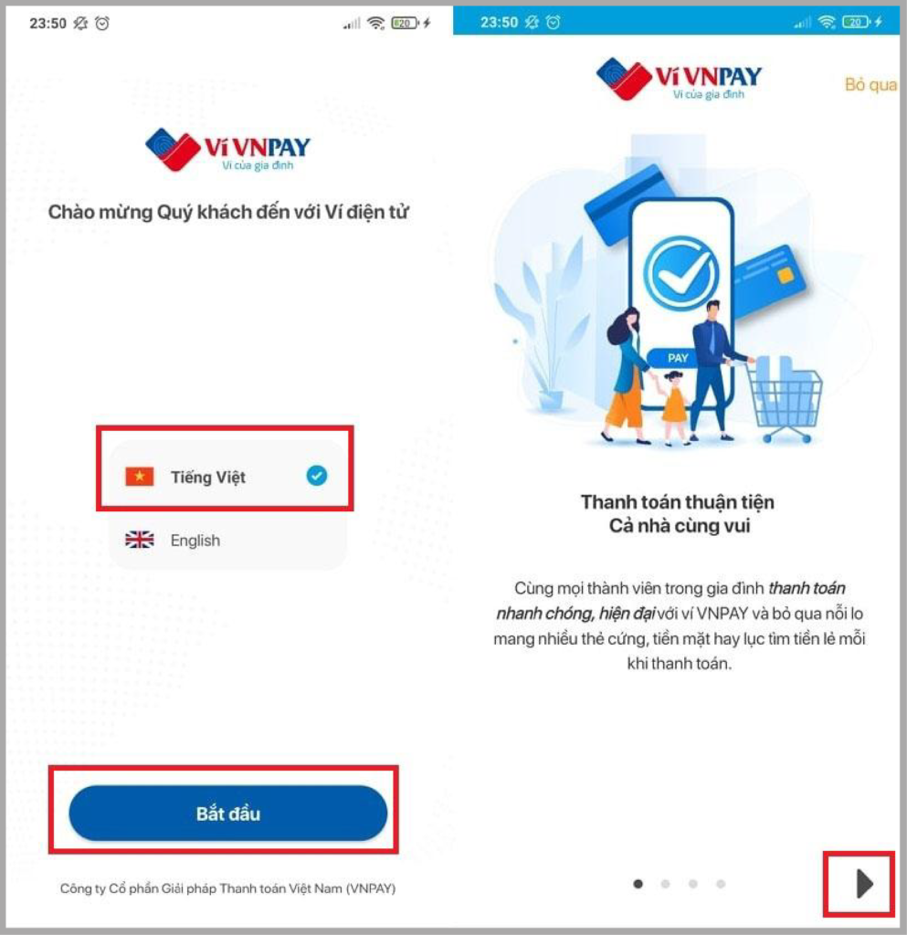 Tải app VNPAY về máy và đăng ký tài khoản